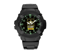 Frontier U.S. Army Black Analog Watch - 24WB