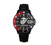Frontier U.S. Marines Black with Red Analog Watch - 51Q
