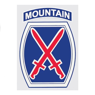 US Army 10th Mountain Division Decal D193-A
