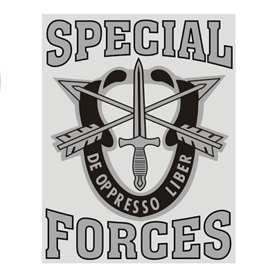 US Army Special Forces Decal D344-A