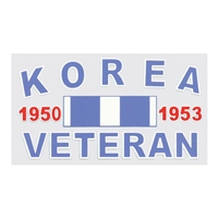 Korea Veteran Ribbon Decal D50