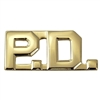 P.D. Die Struck Gold Letters PD-G