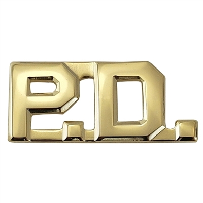P.D. Die Struck Gold Letters PD-G