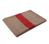 Rothco Tan With Red Stripe Wool Blanket - 10238