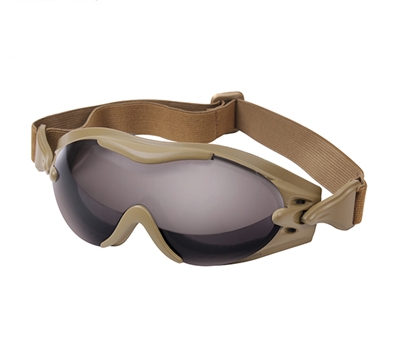 Rothco Coyote Brown Tec Tactical Goggles - 11397