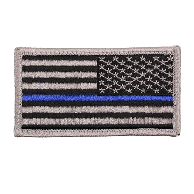 Rothco Reverse Thin Blue Line Police US Flag Patch 1179