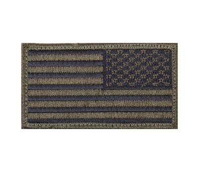Rothco Olive Black Reverse American Flag Patch - 17786