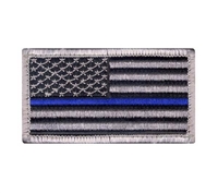 Rothco Thin Blue Line Police US Flag Patch - 17789