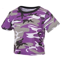 Rothco Womens Ultra Violet Camo Crop Top 1941