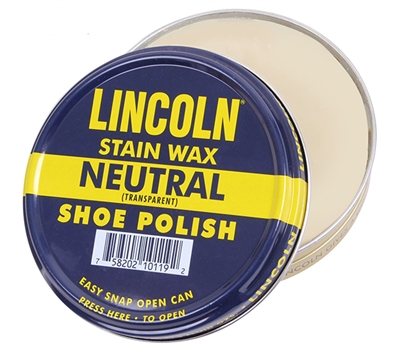 Lincoln Neutral Stain Wax Shoe Polish - 20110