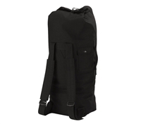 Rothco 2485 Black Canvas Double Strap Duffle Bag