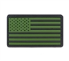 Rothco Olive Drab-Black Us Flag Patch with Hook Back - 27783