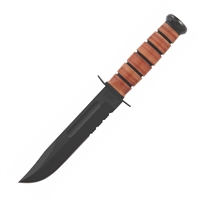 Ka-Bar Combo Serrated Edge Knife - 1218