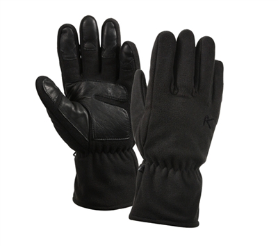 Rothco Black Micro Fleece All Weather Gloves - 3470