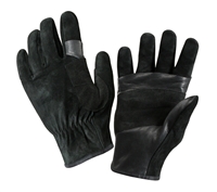 Rothco Black Swat Leather Rescue Gloves - 3482