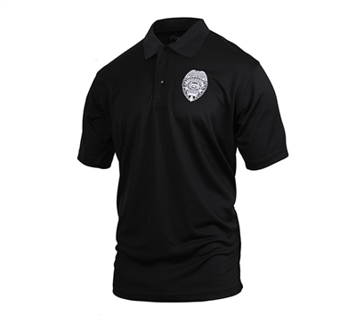 Moisture Wicking Security Polo Shirt With Badge 3627