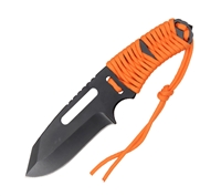 Rothco Orange Paracord Knife With Fire Starter - 36741