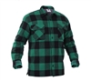 Rothco Green Plaid Sherpa Lined Flannel Shirts - 3735