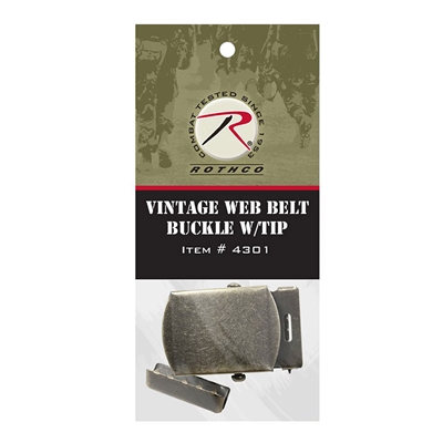 Rothco Vintage Web Belt Buckle & Tip Pack - 4301