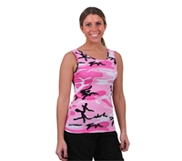 Rothco Womens Pink Camo Stretch Tank Top 4492