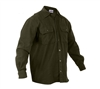 Rothco Olive Drab Solid Flannel Shirt - 4669