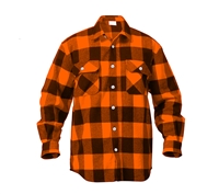 Rothco Orange Flannel Shirt - 4672