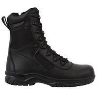 Rothco Black 8-Inch Forced Entry Side Zipper Composite Toe Tactical Boots