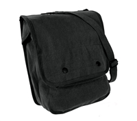 Rothco Black Canvas Map Case Shoulder Bag - 5597