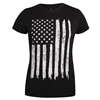 Rothco Womens Distressed US Flag Long T-Shirt 5983
