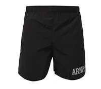 Rothco Black Physical Training PT Army Shorts - 6021