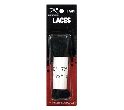 Rothco Black Nylon Boot Laces - 6191