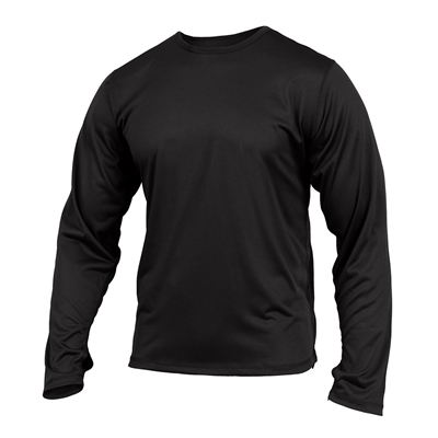 Rothco Black Silk Weight Top - 64020