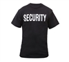 Rothco Black Security 2-Sided T-Shirts - 6616