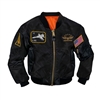 Rothco Kids Black Flight Jacket With Patches - 7341