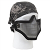 Bravo Tac Gear Strike Black Steel Half Face Mask - 847