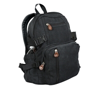 Rothco Black Vintage Mini Backpack - 9153