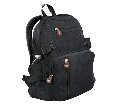 Rothco Black Vintage Mini Backpack - 9153