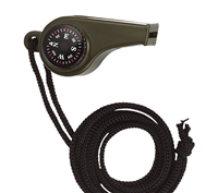 Rothco Olive Drab Whistle Compass & Thermometer - 9401