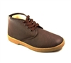 Zig-Zag Brown Leather Chukka Shoes - 7219