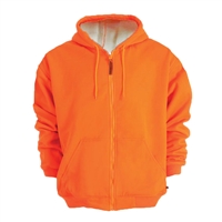 Snap N Wear Fluorescent Orange Sweatshirt 2-Ply Construction - 5019
