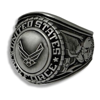 Silver US Air Force Insignia Ring - 22AF