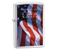 Zippo 24797 Made in the USA Flag Lighter
