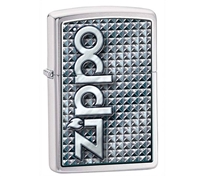 Zippo 28280 3D Brushed Chrome Lighter