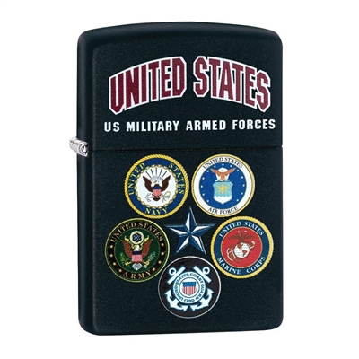 Zippo US Military Armed Forces Lighter 28898