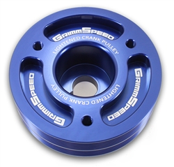 Grimmspeed Lightweight Crank Pulley Blue - Subaru All EJ Engines