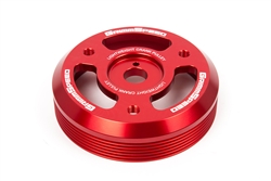 Grimmspeed Lightweight Crank Pulley Red - Subaru All FA/FB Engines