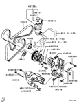 Mitsubishi OEM Alternator Drive Belt Auto Tensioner