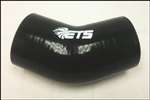 ETS 3.5" 45 Degree Black Silicone Coupler