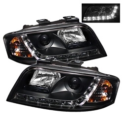 Spyder Auto Audi A6 2002-2004 DRL Projector Headlights (Halogen Model Only) 5008657