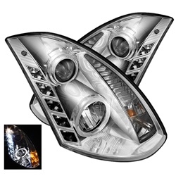 Spyder Auto Infiniti G35 2003-2007 LED Halo DRL Headlights (Halogen Model Only) 5011077